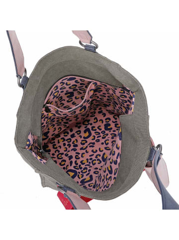 Fritzi aus Preußen Izzy02 Canvas Shopper Tasche 32 cm olive