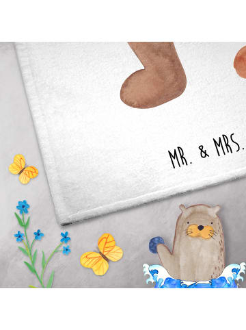Mr. & Mrs. Panda Frotteetuch Bär Schultüte ohne Spruch in Weiß