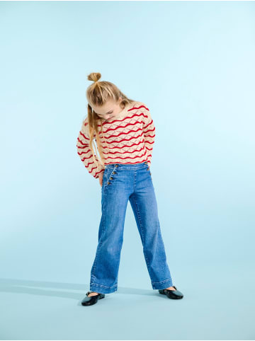 KIDS ONLY Jeans mit weitem Bein in Medium Blue Denim