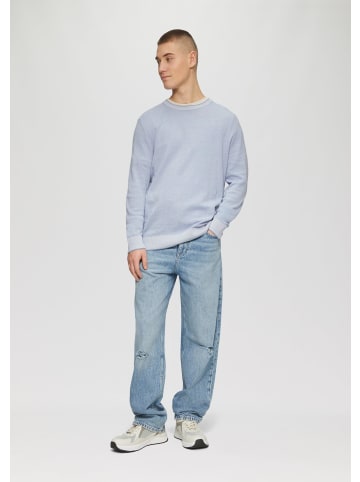 QS Strickpullover langarm in Blau