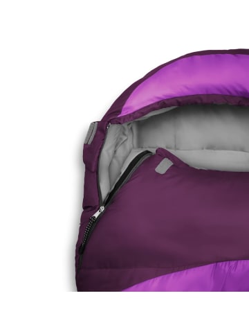 Where Tomorrow Camping Schlafsack Mumienschlafsack mit Tasche - 230x80x55 cm Lila