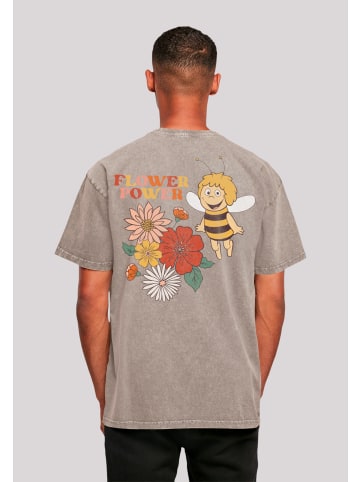F4NT4STIC Oversize T-Shirt Die Biene Maja Flower Power Heroes of Childhood in Asphalt