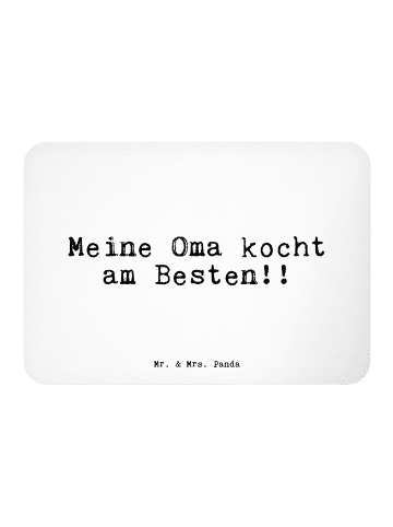 Mr. & Mrs. Panda Magnet Meine Oma kocht am... mit Spruch in Weiß