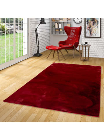 Pergamon Fellteppich Plush in rot