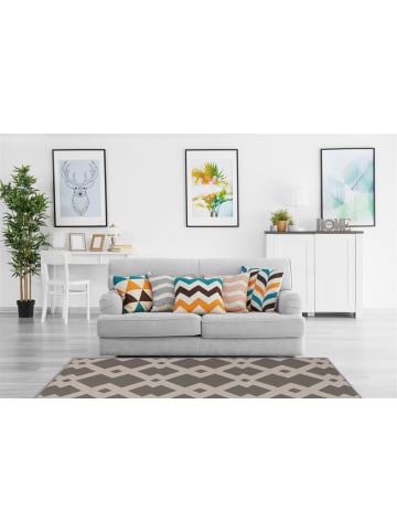 Kayoom Kurzflor Teppich Now in taupe - rechteckig