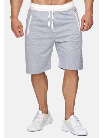 EGOMAXX Sweat Shorts Kurze Jogging Hose Bermuda Sporthose H1927 in Hellgrau