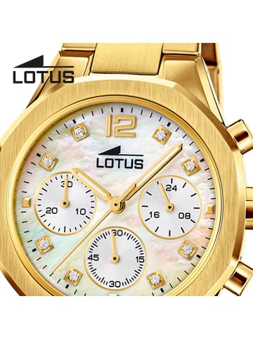 Lotus Chronograph-Armbanduhr Lotus Classic gold mittel (ca. 36,5mm)