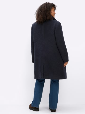 sheego Kurzmantel in tiefblau