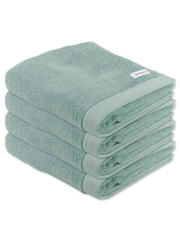 Tom Tailor Handtuch 4er Pack in Grün
