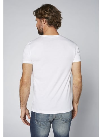 Oklahoma Premium Denim T-Shirt Doppelpack unifarben in Weiß