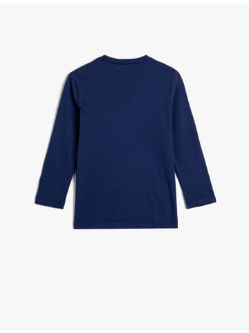 KOTON T-shirt in Saks Blau