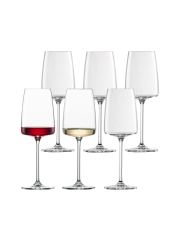 Zwiesel Glas 6er Set Weingläser Vivid Senses in Transparent 363 ml in transparent