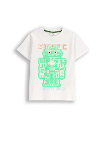 Coccodrillo T-Shirt aus Baumwolle mit kurzem Ärmel in weiß