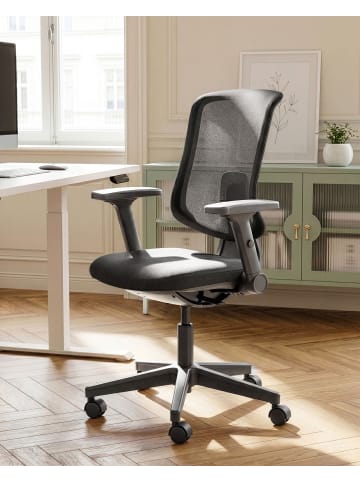Beliani Professioneller Bürostuhl SERO in Schwarz - (W) 66 x (H) 95 x (L) 58 cm