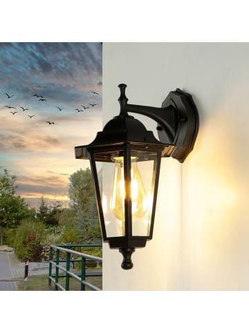 Licht-Erlebnisse Außen Wandlampe in Schwarz