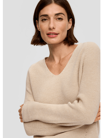 s.Oliver Strickpullover langarm in Braun