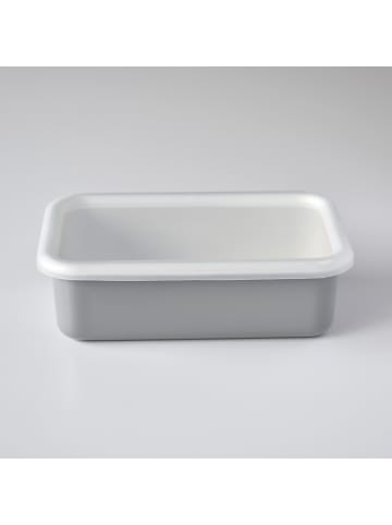Honey Ware Emaille-Frischhaltedose, Licht Grau, M, 0,74L
