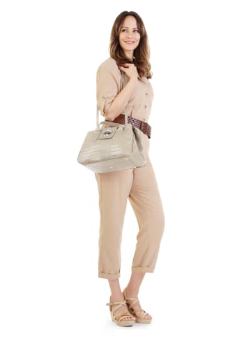 Cluty Handtasche echt Leder in beige