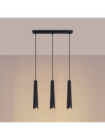 Nice Lamps Pendelleuchte NEBULA 3L Schwarz H 23