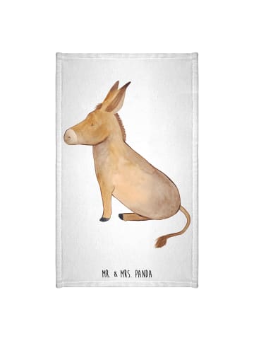 Mr. & Mrs. Panda gäste wc handtuch Esel ohne Spruch in Weiß