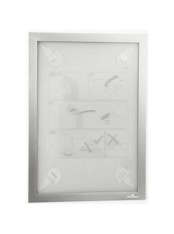 Durable Informationsrahmen Duraframe Wallpaper A4 silber