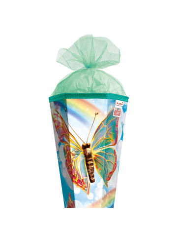ROTH Motiv-Schultüte Rainbow Butterfly 85 cm in Grün