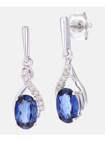 Diamant L'éternel Ohrringe aus 375 Weißgold mit 1.23 Karat Diamant mit Tansanit