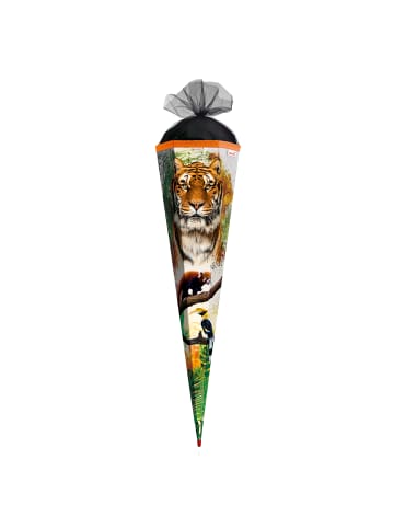 ROTH Schultüte groß Tiger 85 cm groß in Orange