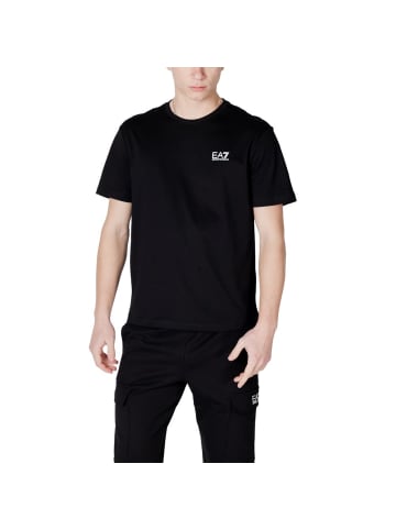 EA7 Emporio Armani Schwarz , Weiß Schwarz und Weiß Baumwolle Sportbekleidung