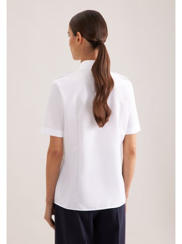 Seidensticker Pilotenbluse Slim in Weiß