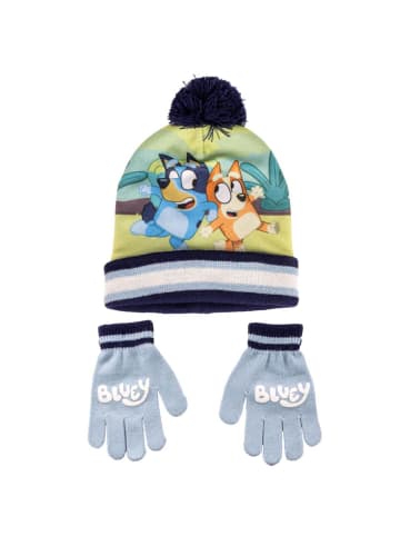 COFI 1453 Kinder Winterset 2-teilig Mütze & Handschuhe warm Acryl Polyester in Mehrfarbig