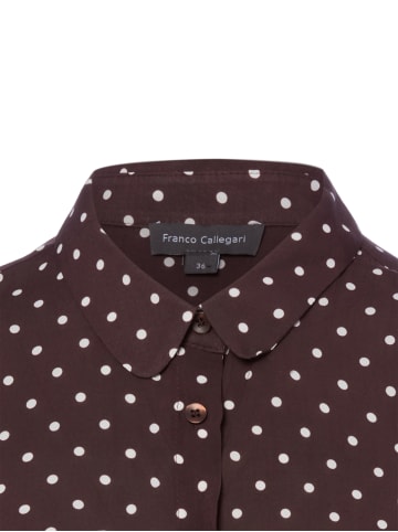 Franco Callegari Bluse Samantha in mocca - 0002