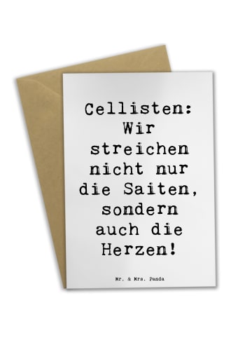 Mr. & Mrs. Panda Jubiläumskarte Spruch Zeichenllo Herz mit Spruch in Weiß
