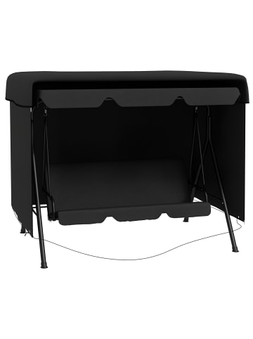 Outsunny Hollywoodschaukel Abdeckung,215cm x 155cm x 150cm,schwarz