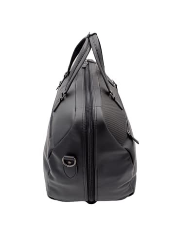 Jump Boston Weekender Reisetasche Leder 48 cm black