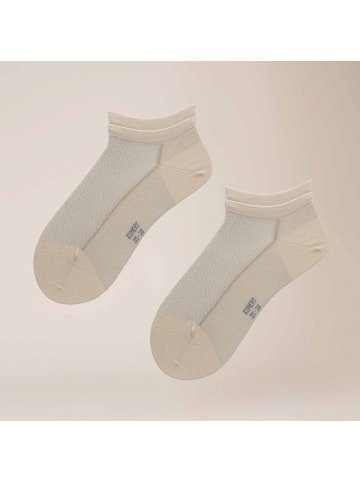Kunert Sneakersocken Sparkling Essential edler Glanz in holiday-greige