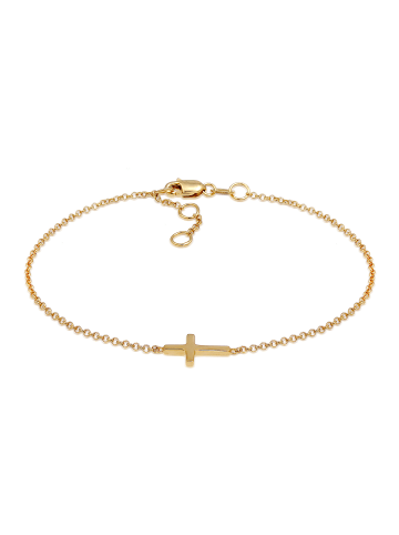 Elli Armband 375 Gelbgold Kreuz in Gold