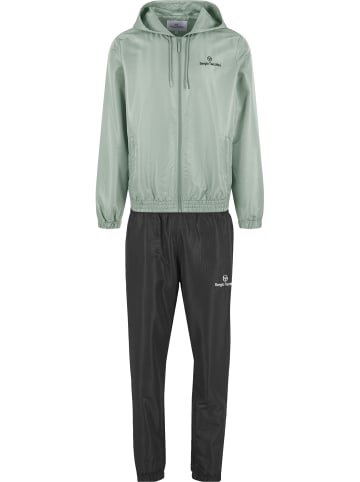Sergio Tacchini Full Tracksuit in black/iceberg green