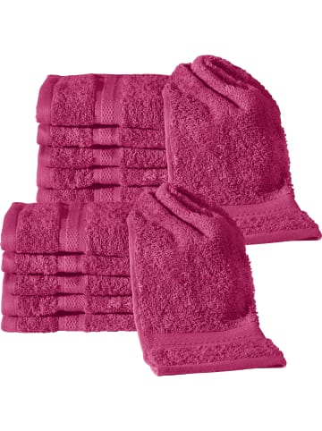 REDBEST Frottier Gästetuch 12er-Pack Chicago in fuchsia