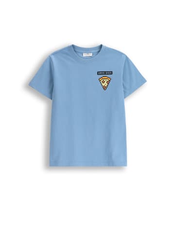 Coccodrillo T-Shirt mit kurzen Ärmeln in blau