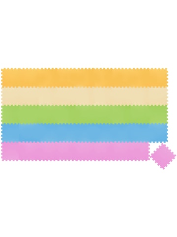 LittleTom Baby Spielmatte Regenbogen 45-tlg. bunt
