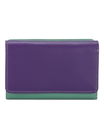 MYWALIT Medium Tri-fold Geldbörse I Leder 14 cm in orchid