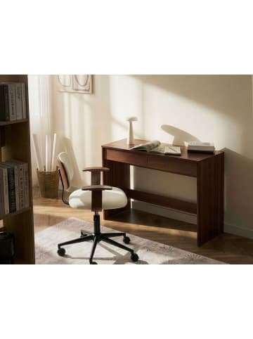 Beliani Schreibtisch RONDANE in Braun - (W) 110 x (H) 75 x (L) 50 cm