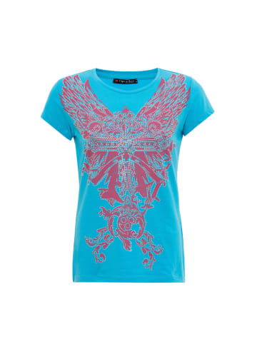 Cipo & Baxx T-SHIRT WT341 in TURQUOISE