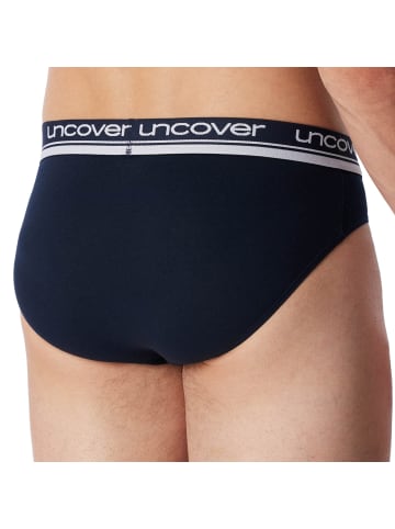 UNCOVER BY SCHIESSER Slip 3er Pack in Dunkelblau