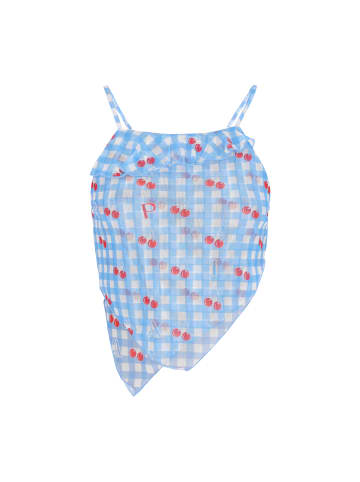 myMo Women Top in blue multicolor