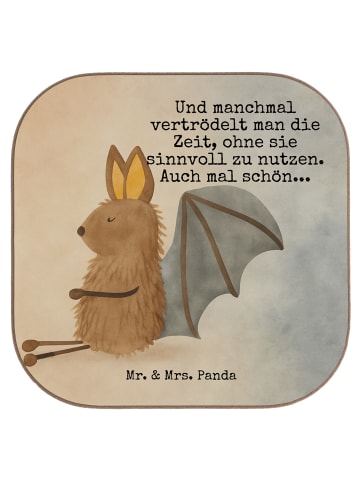 Mr. & Mrs. Panda Untersetzer Tasse Fledermaus Sitzen Design mit ... in Weiß