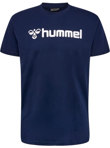 Hummel T-Shirt "Hmlmover Cotton T-Shirt S/S" in Blau