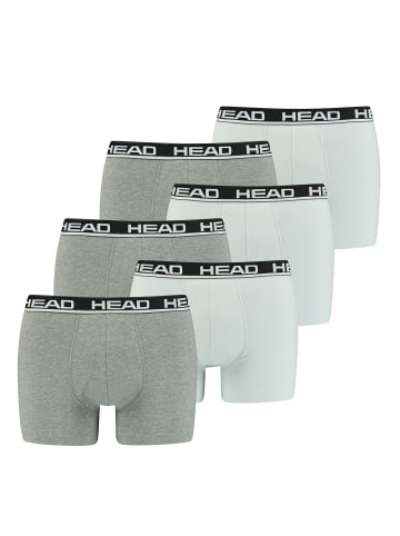 HEAD Boxershorts Head Basic Boxer 6P in 012 - Grey combo