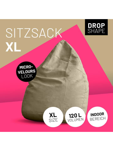 Lumaland Sitzsack In-& Outdoor 120l beige Braun